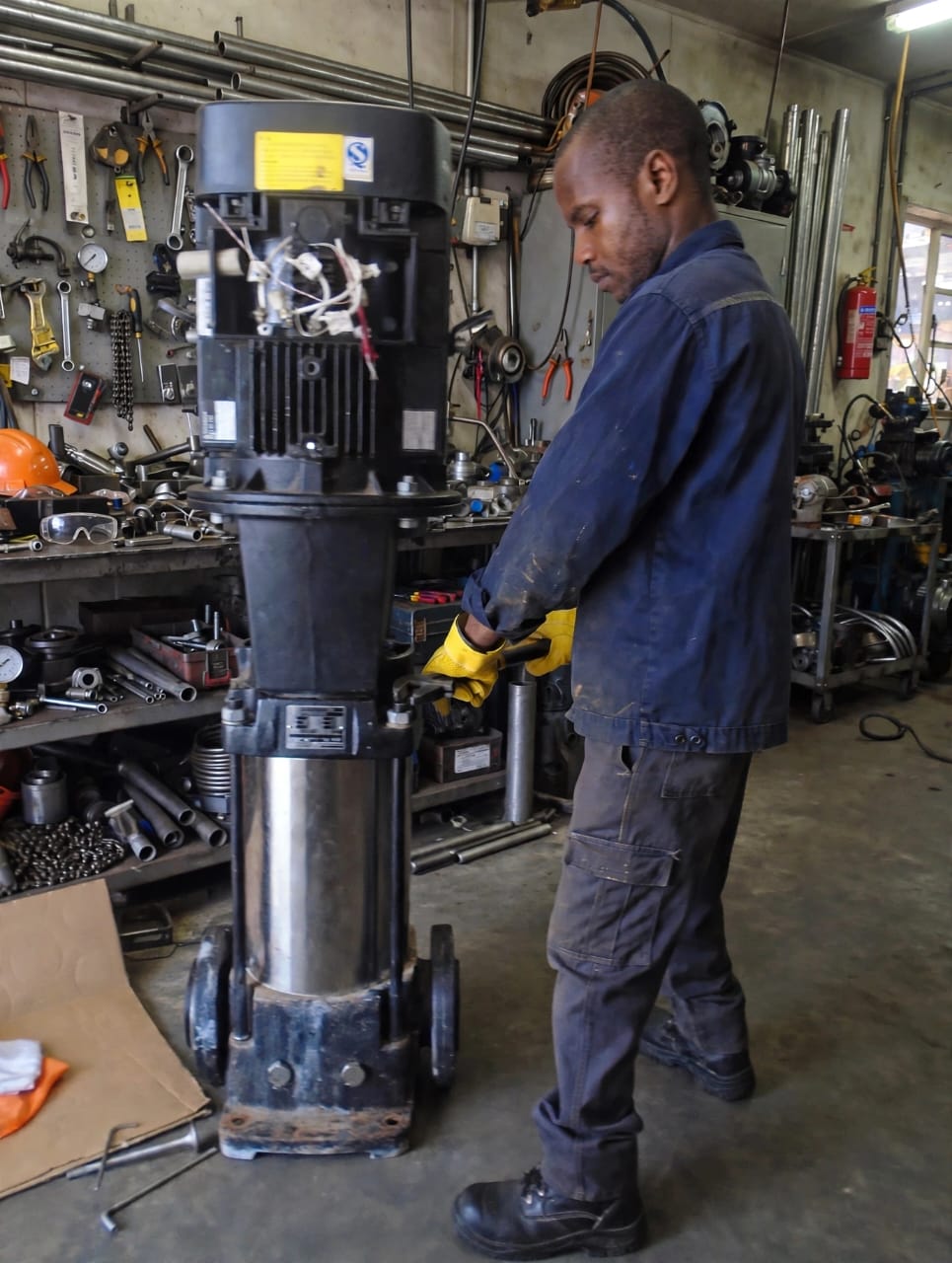 Servicing Electromechanical System Pump